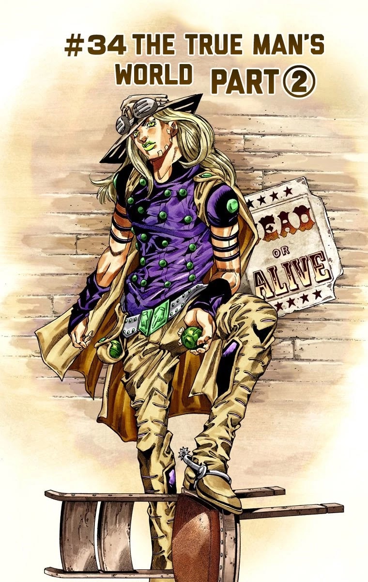 JoJo's Bizarre Adventure Part 7 - Steel Ball Run (Official Colored) Chapter 34 page 3 - Chapter 34: The True Man's World Part 2