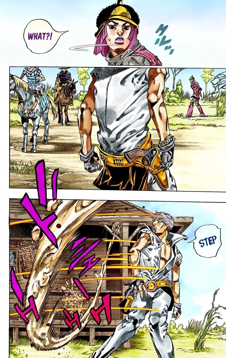 JoJo's Bizarre Adventure Part 7 - Steel Ball Run (Official Colored) Chapter 34 page 39 - Chapter 34: The True Man's World Part 2
