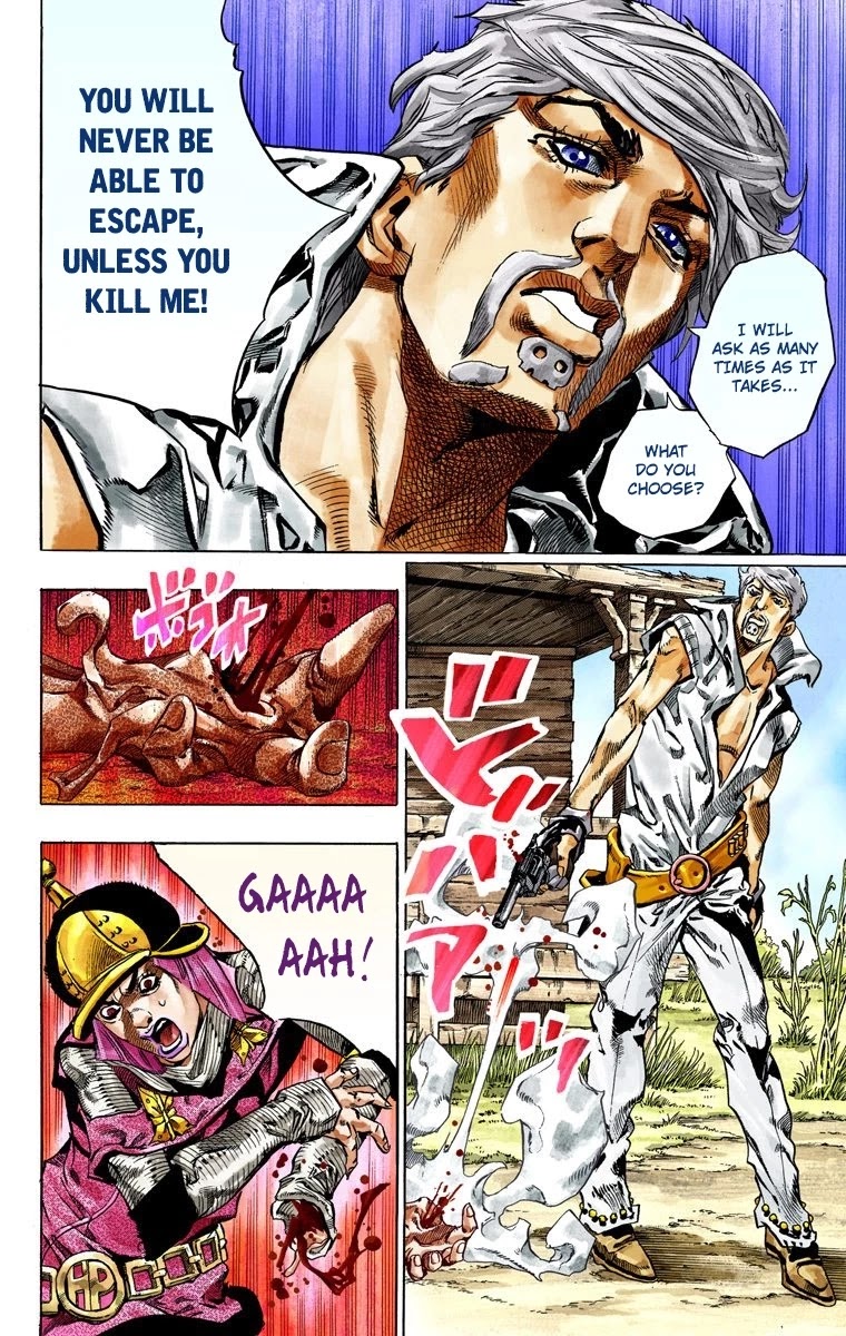 JoJo's Bizarre Adventure Part 7 - Steel Ball Run (Official Colored) Chapter 34 page 41 - Chapter 34: The True Man's World Part 2