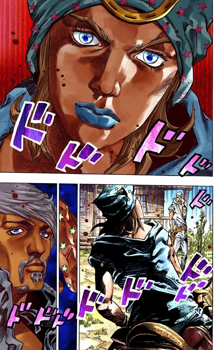 JoJo's Bizarre Adventure Part 7 - Steel Ball Run (Official Colored) Chapter 34 page 42 - Chapter 34: The True Man's World Part 2
