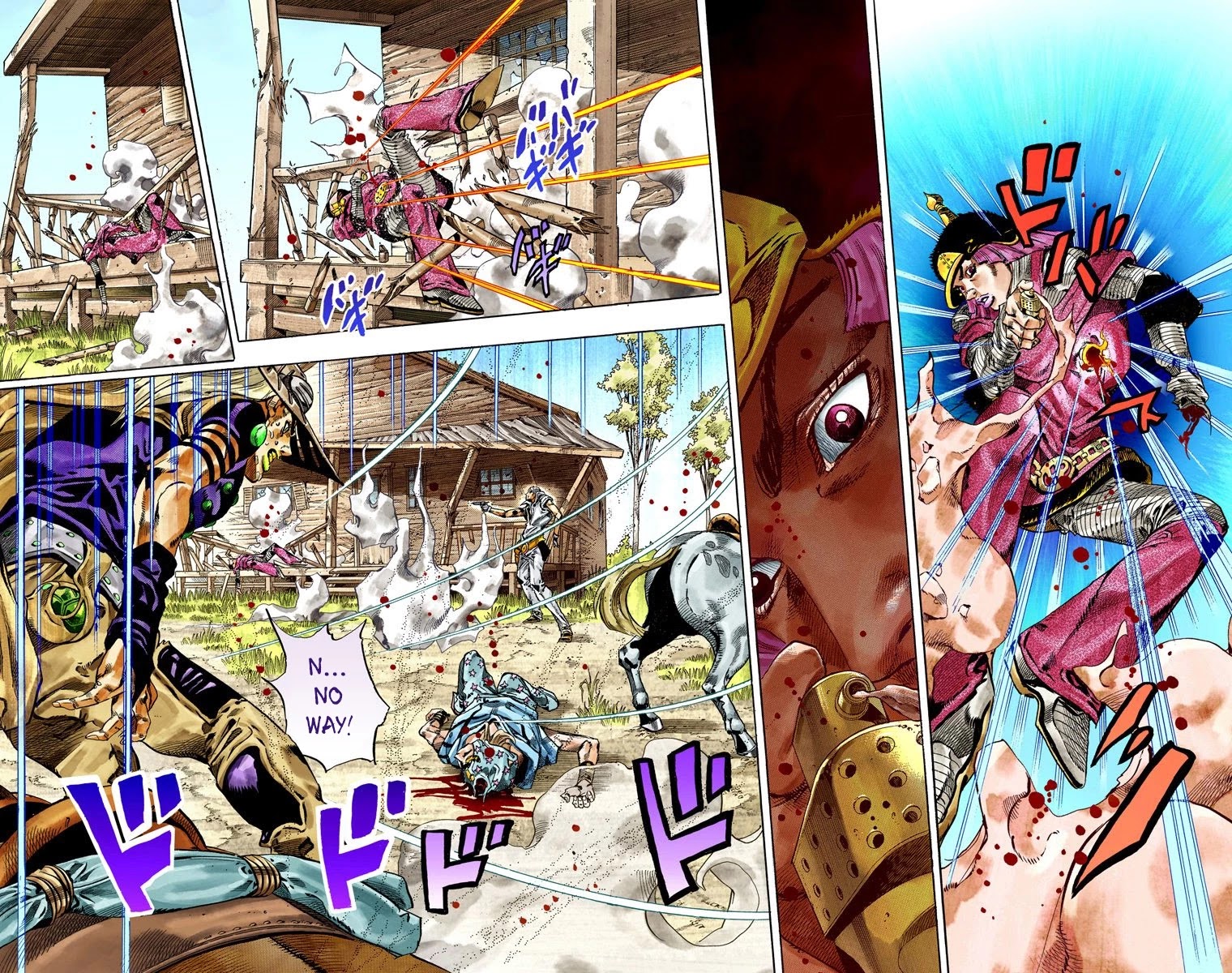 JoJo's Bizarre Adventure Part 7 - Steel Ball Run (Official Colored) Chapter 34 page 46 - Chapter 34: The True Man's World Part 2