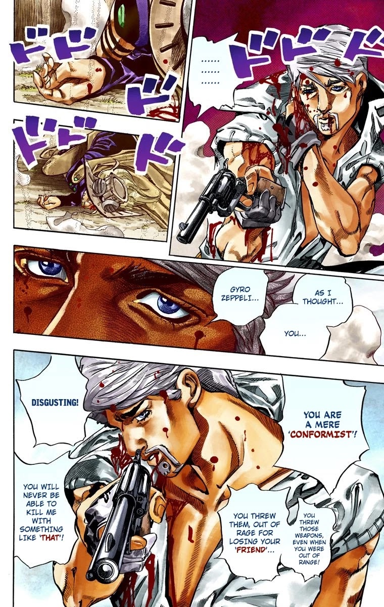 JoJo's Bizarre Adventure Part 7 - Steel Ball Run (Official Colored) Chapter 34 page 49 - Chapter 34: The True Man's World Part 2