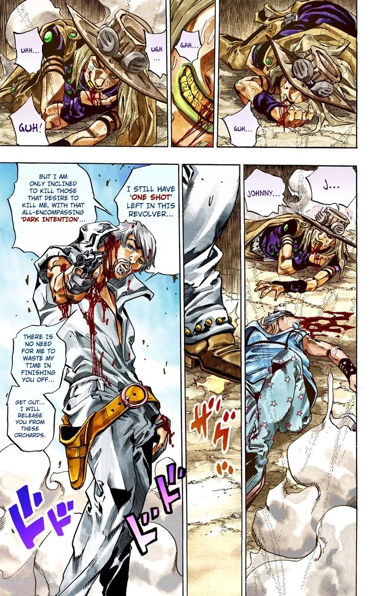 JoJo's Bizarre Adventure Part 7 - Steel Ball Run (Official Colored) Chapter 34 page 50 - Chapter 34: The True Man's World Part 2