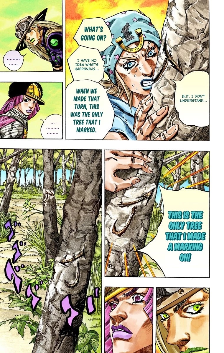 JoJo's Bizarre Adventure Part 7 - Steel Ball Run (Official Colored) Chapter 34 page 8 - Chapter 34: The True Man's World Part 2