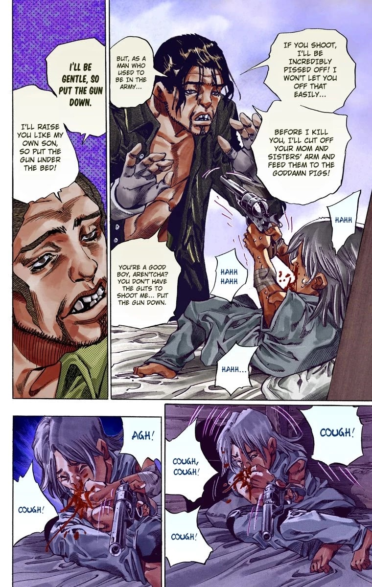 JoJo's Bizarre Adventure Part 7 - Steel Ball Run (Official Colored) Chapter 35 page 10 - Chapter 35: The True Man's World Part 3