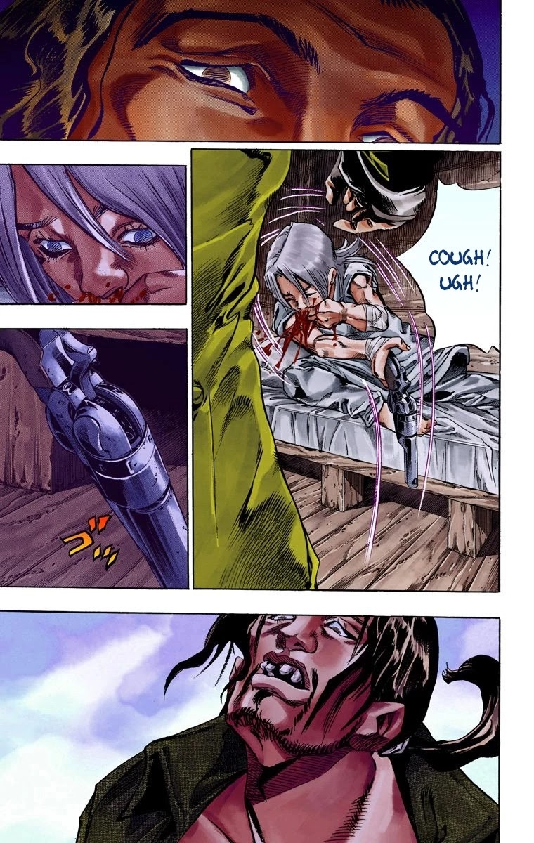 JoJo's Bizarre Adventure Part 7 - Steel Ball Run (Official Colored) Chapter 35 page 11 - Chapter 35: The True Man's World Part 3