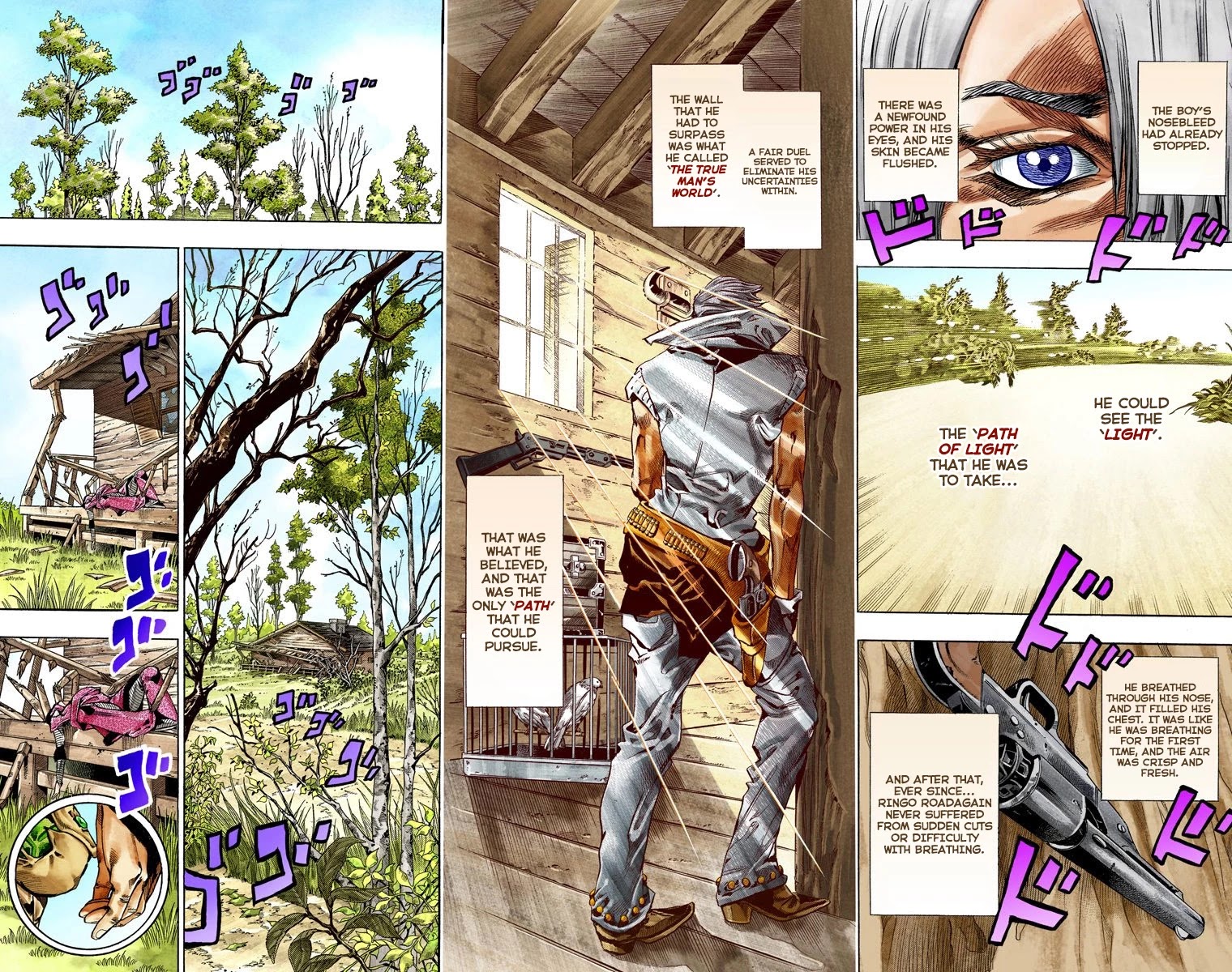 JoJo's Bizarre Adventure Part 7 - Steel Ball Run (Official Colored) Chapter 35 page 14 - Chapter 35: The True Man's World Part 3