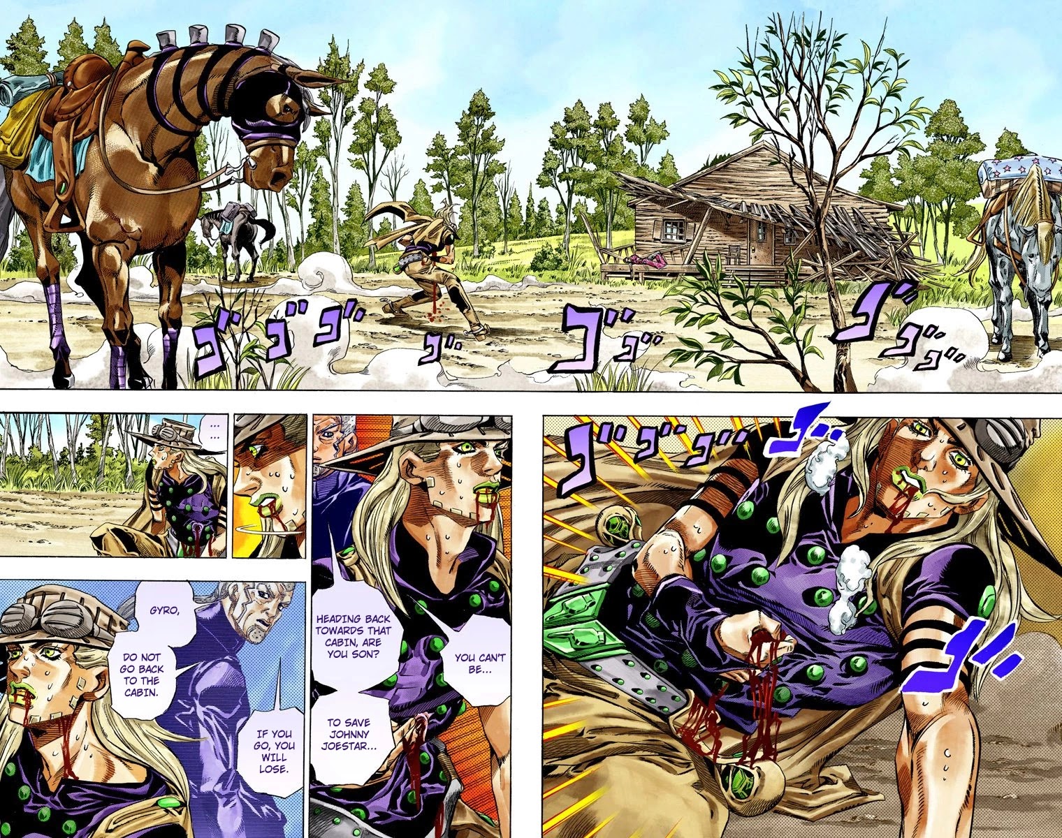 JoJo's Bizarre Adventure Part 7 - Steel Ball Run (Official Colored) Chapter 35 page 15 - Chapter 35: The True Man's World Part 3