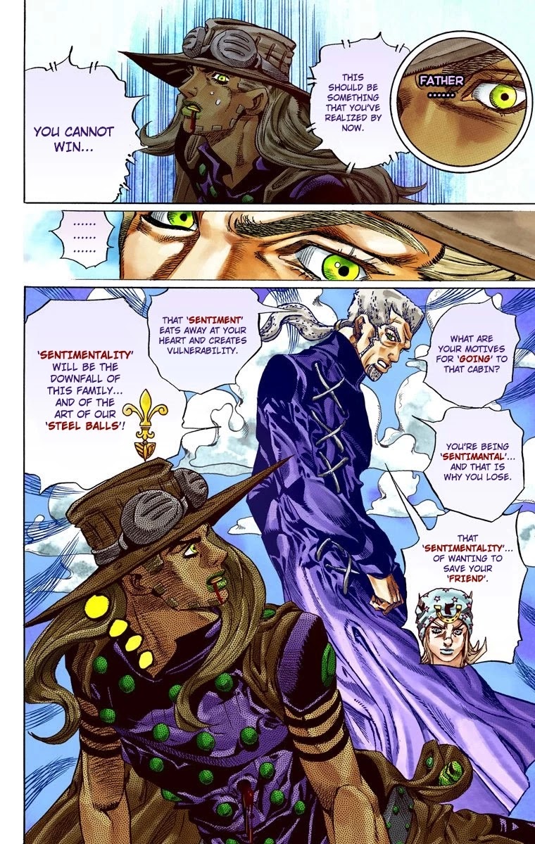 JoJo's Bizarre Adventure Part 7 - Steel Ball Run (Official Colored) Chapter 35 page 16 - Chapter 35: The True Man's World Part 3