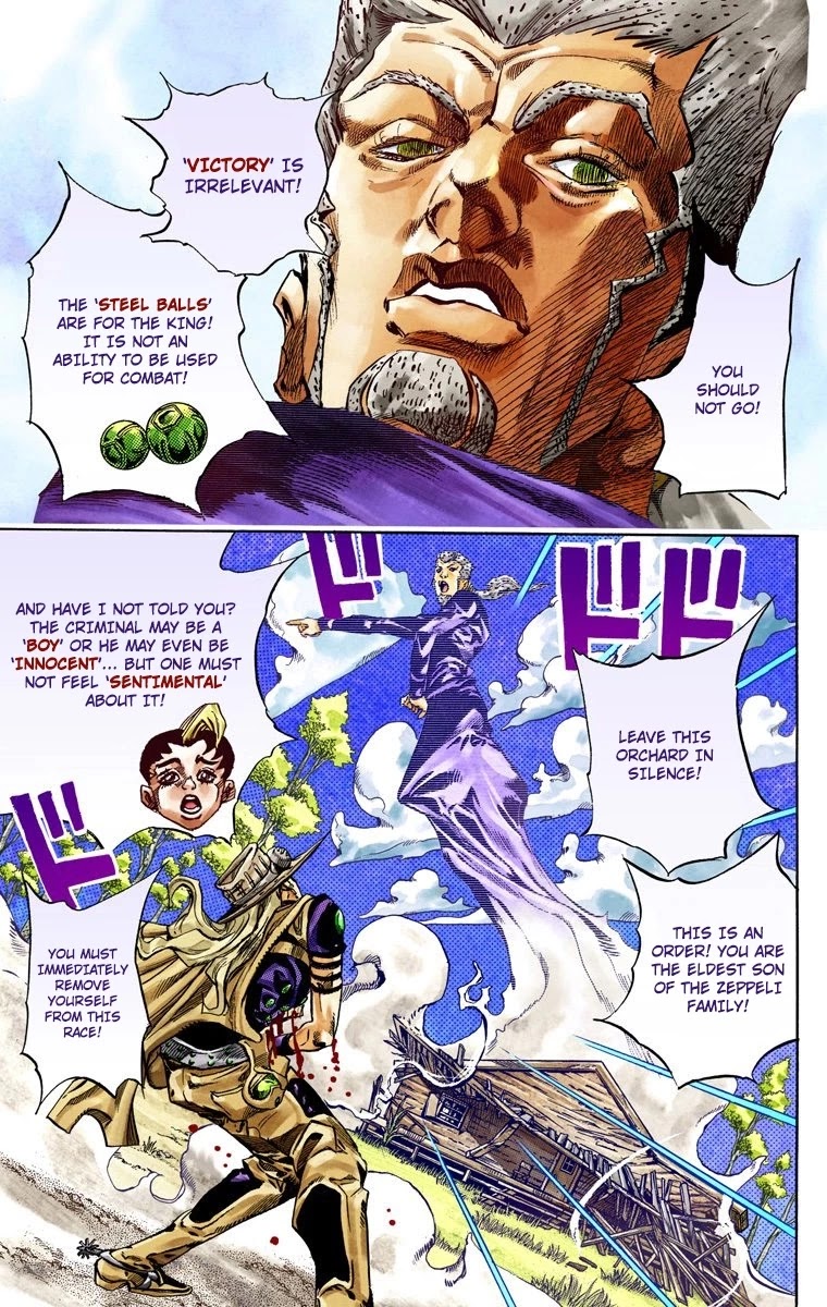 JoJo's Bizarre Adventure Part 7 - Steel Ball Run (Official Colored) Chapter 35 page 17 - Chapter 35: The True Man's World Part 3