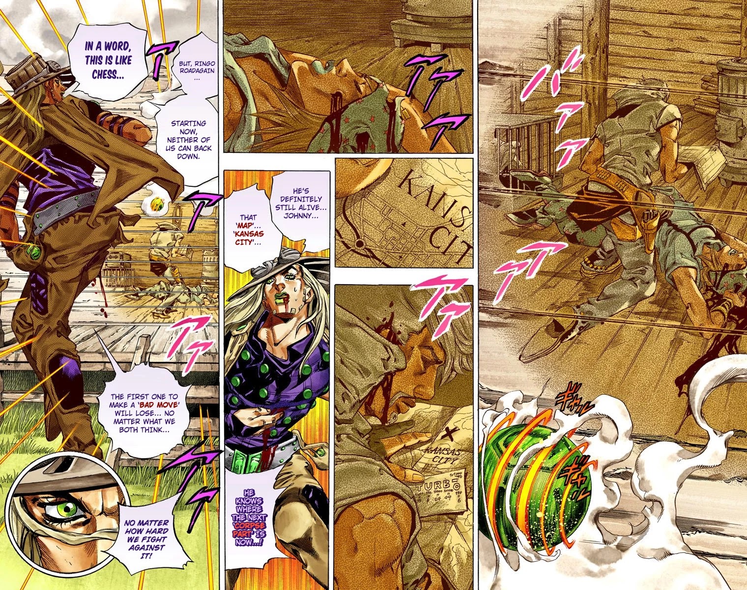 JoJo's Bizarre Adventure Part 7 - Steel Ball Run (Official Colored) Chapter 35 page 20 - Chapter 35: The True Man's World Part 3