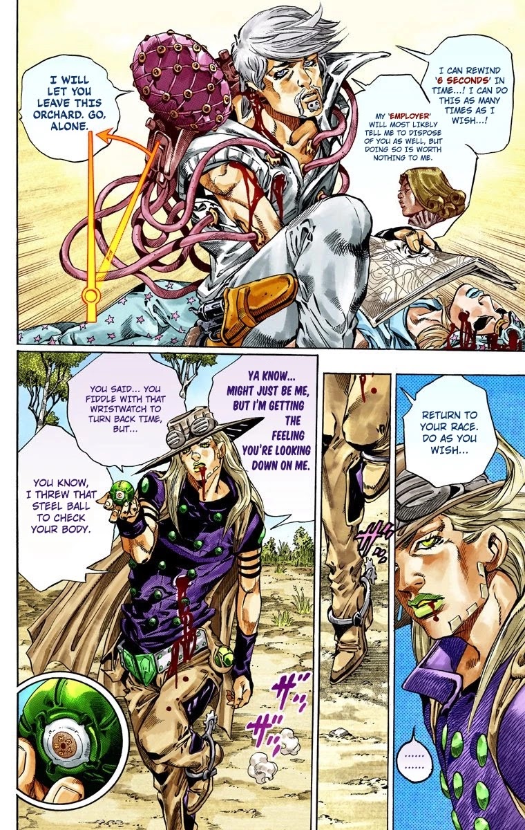 JoJo's Bizarre Adventure Part 7 - Steel Ball Run (Official Colored) Chapter 35 page 23 - Chapter 35: The True Man's World Part 3
