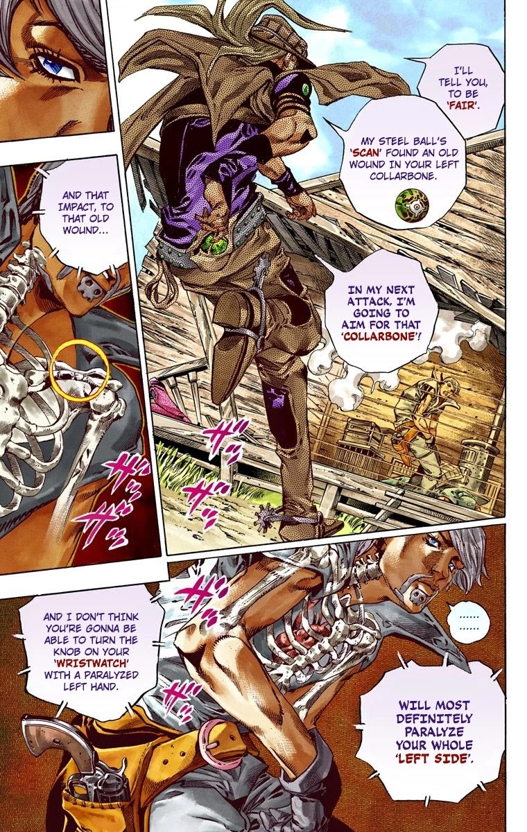JoJo's Bizarre Adventure Part 7 - Steel Ball Run (Official Colored) Chapter 35 page 24 - Chapter 35: The True Man's World Part 3