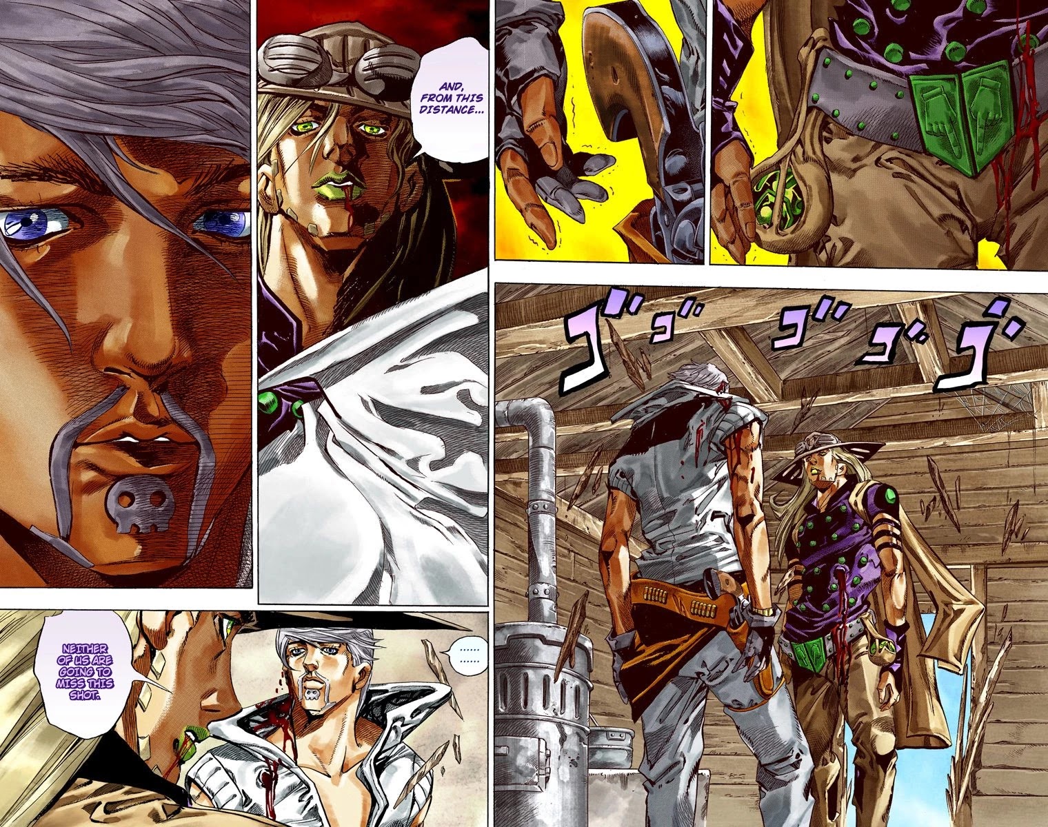 JoJo's Bizarre Adventure Part 7 - Steel Ball Run (Official Colored) Chapter 35 page 27 - Chapter 35: The True Man's World Part 3