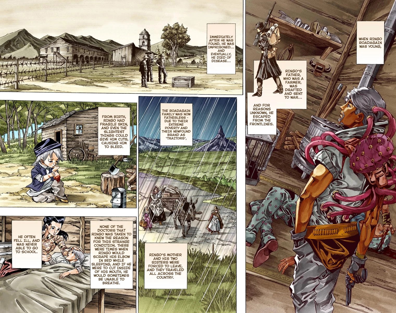 JoJo's Bizarre Adventure Part 7 - Steel Ball Run (Official Colored) Chapter 35 page 3 - Chapter 35: The True Man's World Part 3
