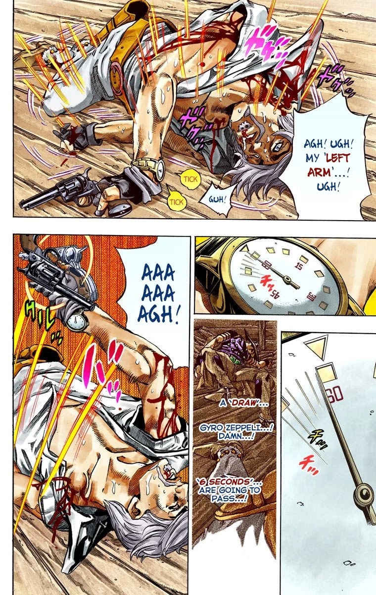 JoJo's Bizarre Adventure Part 7 - Steel Ball Run (Official Colored) Chapter 35 page 32 - Chapter 35: The True Man's World Part 3