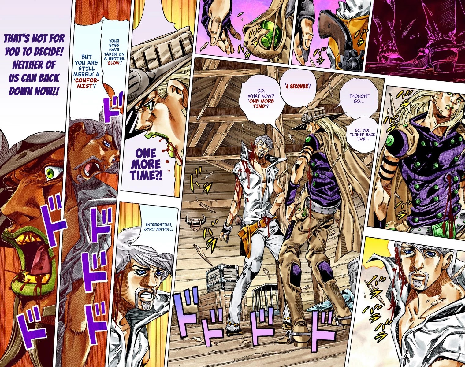 JoJo's Bizarre Adventure Part 7 - Steel Ball Run (Official Colored) Chapter 35 page 34 - Chapter 35: The True Man's World Part 3