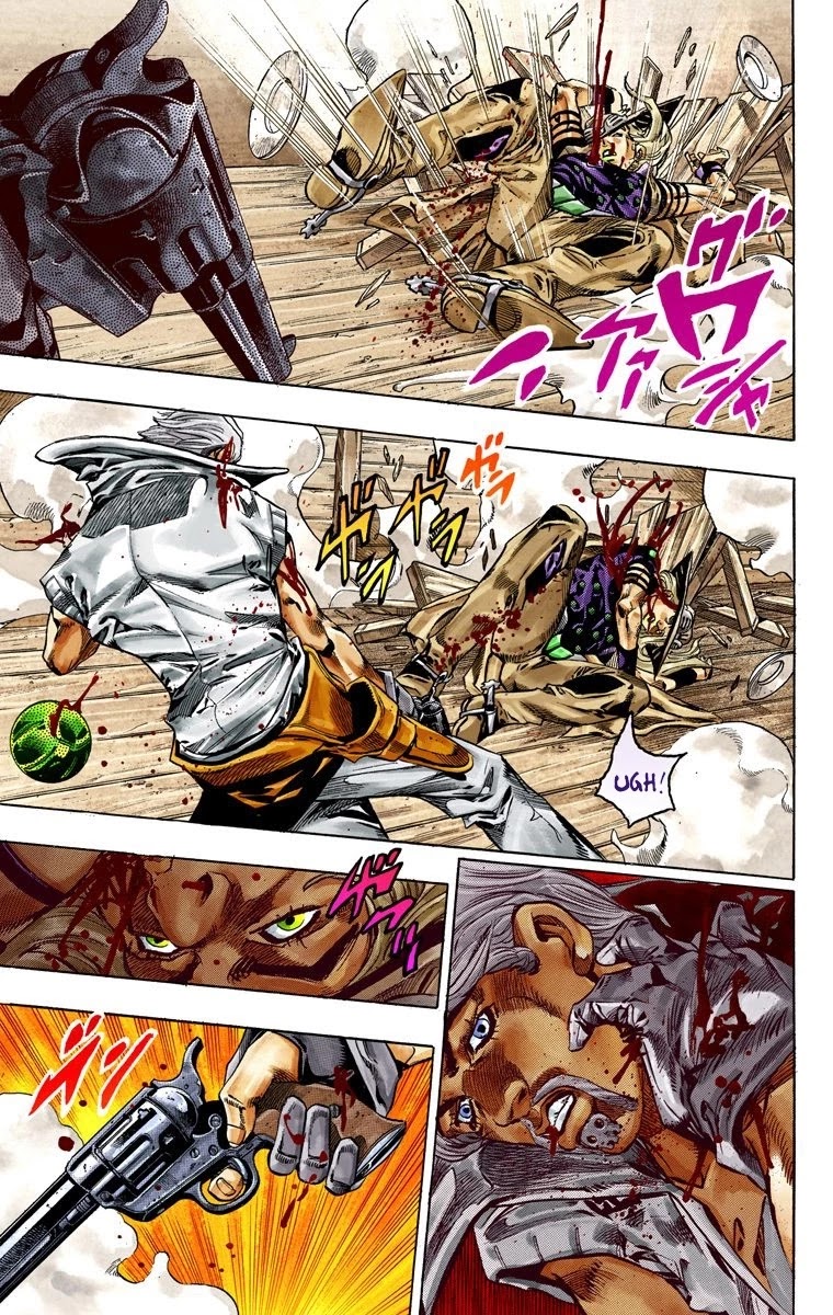 JoJo's Bizarre Adventure Part 7 - Steel Ball Run (Official Colored) Chapter 35 page 37 - Chapter 35: The True Man's World Part 3
