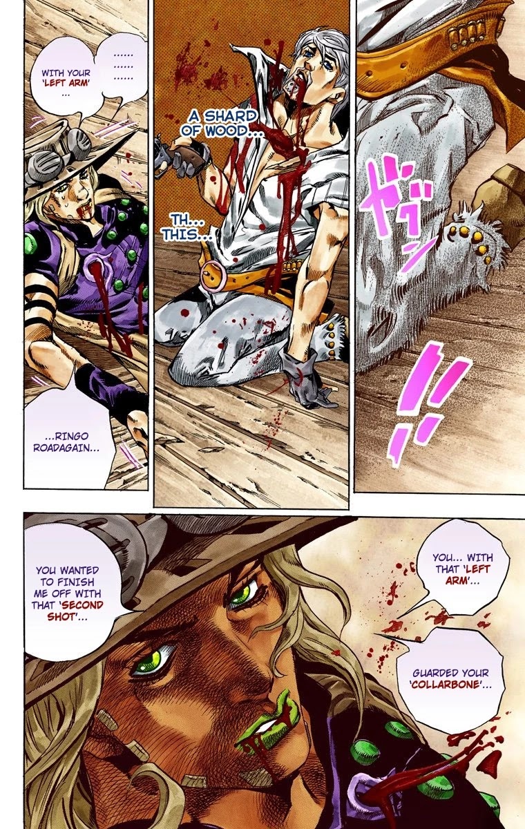JoJo's Bizarre Adventure Part 7 - Steel Ball Run (Official Colored) Chapter 35 page 39 - Chapter 35: The True Man's World Part 3