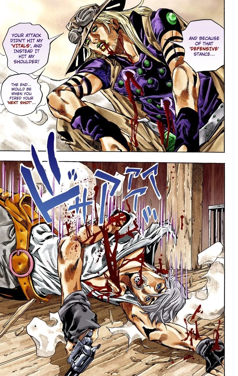 JoJo's Bizarre Adventure Part 7 - Steel Ball Run (Official Colored) Chapter 35 page 40 - Chapter 35: The True Man's World Part 3