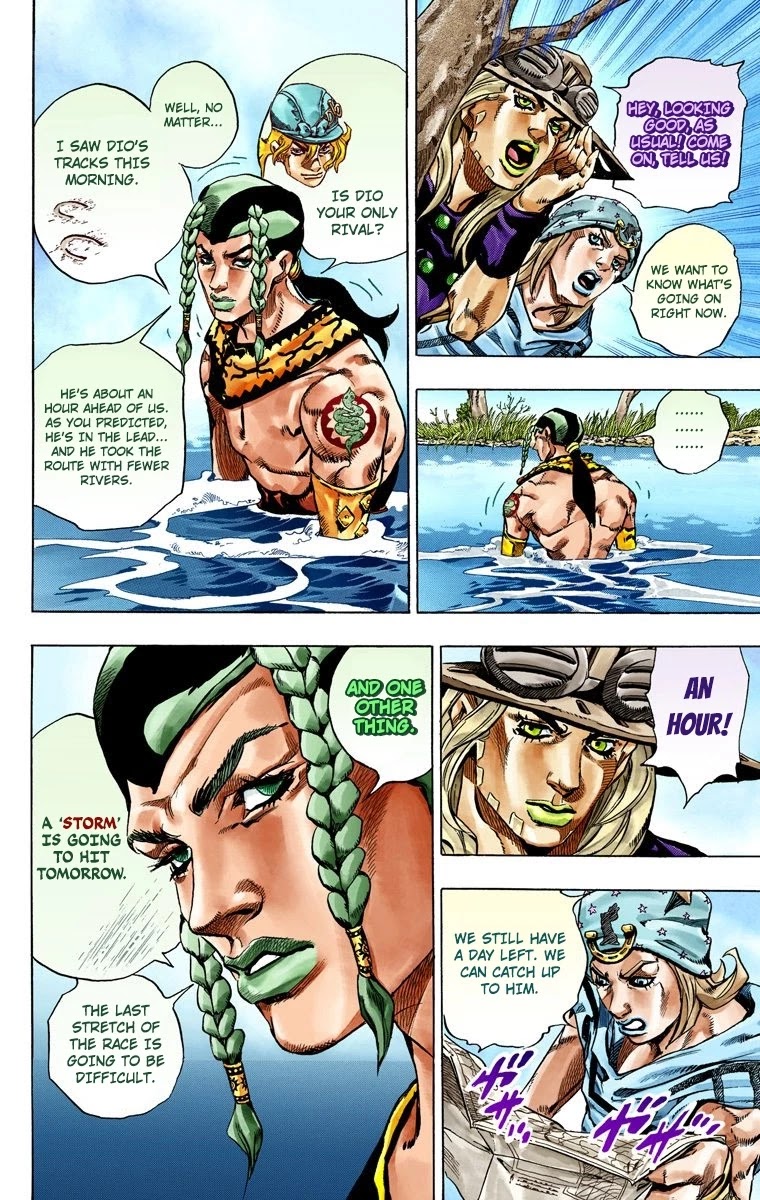 JoJo's Bizarre Adventure Part 7 - Steel Ball Run (Official Colored) Chapter 36 page 13 - Chapter 36: The Green Tombstone Part 1