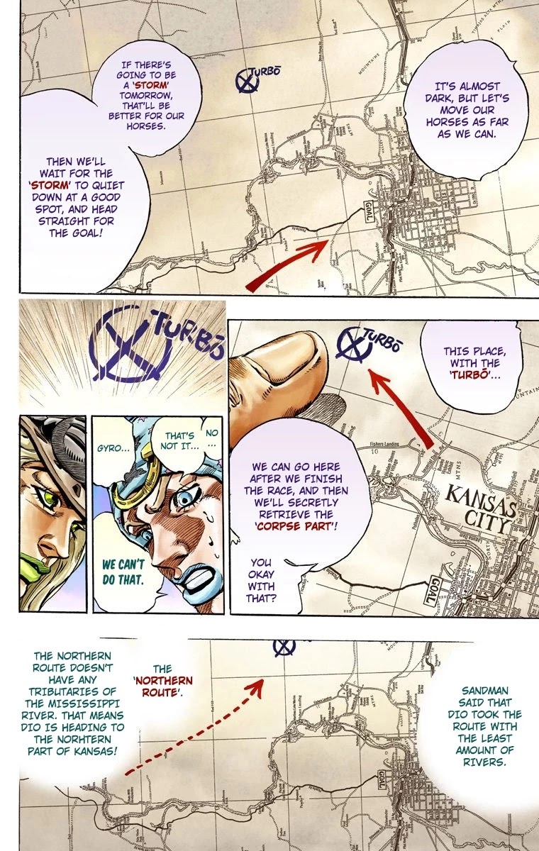 JoJo's Bizarre Adventure Part 7 - Steel Ball Run (Official Colored) Chapter 36 page 15 - Chapter 36: The Green Tombstone Part 1