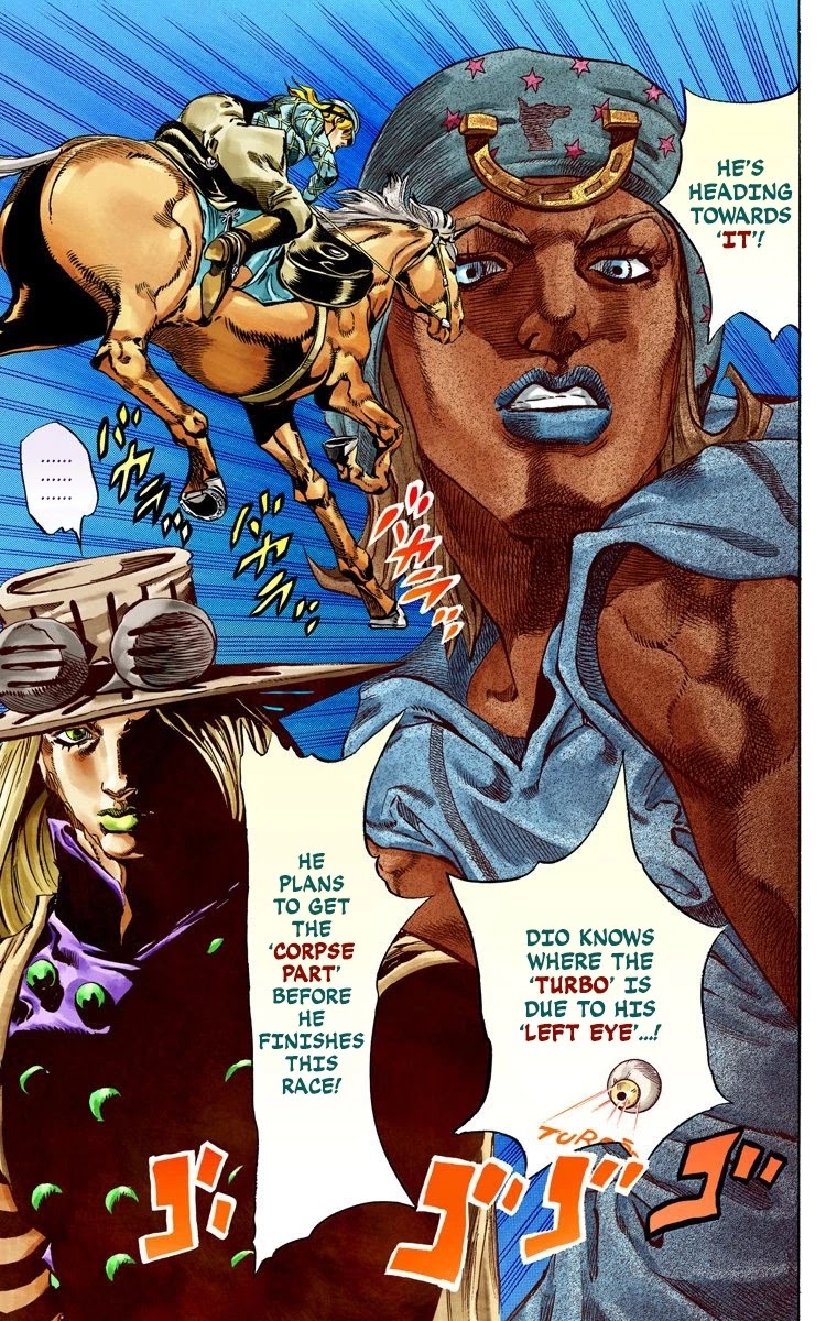 JoJo's Bizarre Adventure Part 7 - Steel Ball Run (Official Colored) Chapter 36 page 16 - Chapter 36: The Green Tombstone Part 1