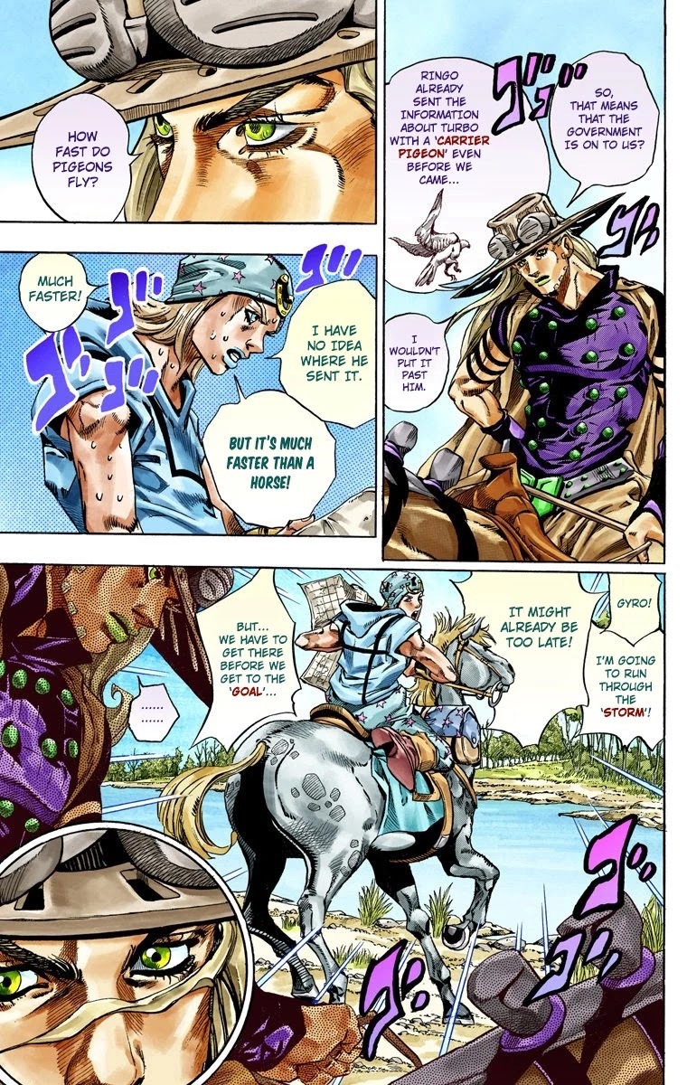 JoJo's Bizarre Adventure Part 7 - Steel Ball Run (Official Colored) Chapter 36 page 18 - Chapter 36: The Green Tombstone Part 1
