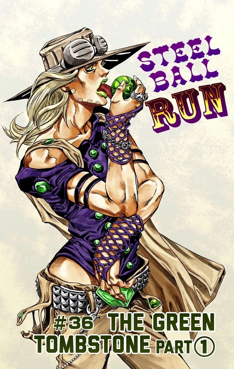JoJo's Bizarre Adventure Part 7 - Steel Ball Run (Official Colored) Chapter 36 page 2 - Chapter 36: The Green Tombstone Part 1