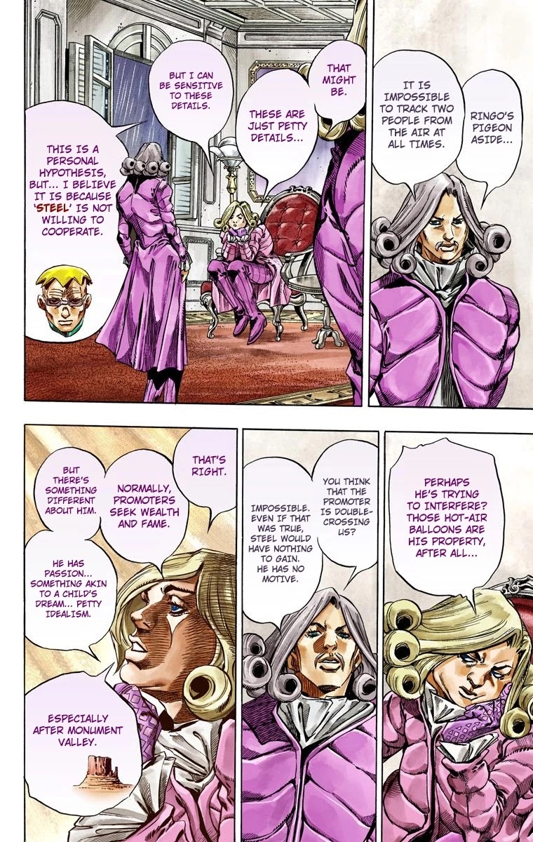 JoJo's Bizarre Adventure Part 7 - Steel Ball Run (Official Colored) Chapter 36 page 21 - Chapter 36: The Green Tombstone Part 1