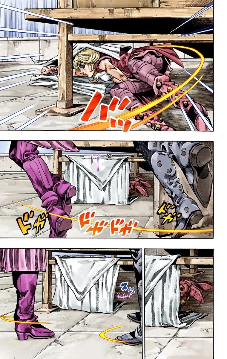 JoJo's Bizarre Adventure Part 7 - Steel Ball Run (Official Colored) Chapter 36 page 36 - Chapter 36: The Green Tombstone Part 1