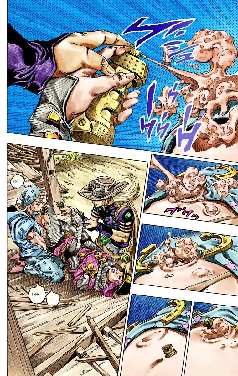 JoJo's Bizarre Adventure Part 7 - Steel Ball Run (Official Colored) Chapter 36 page 4 - Chapter 36: The Green Tombstone Part 1