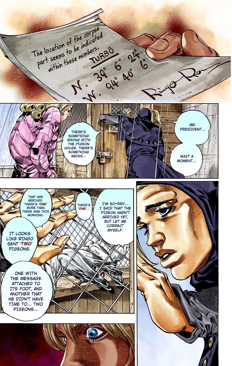 JoJo's Bizarre Adventure Part 7 - Steel Ball Run (Official Colored) Chapter 36 page 40 - Chapter 36: The Green Tombstone Part 1