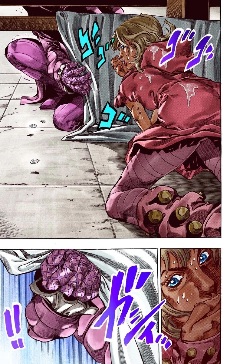 JoJo's Bizarre Adventure Part 7 - Steel Ball Run (Official Colored) Chapter 36 page 46 - Chapter 36: The Green Tombstone Part 1