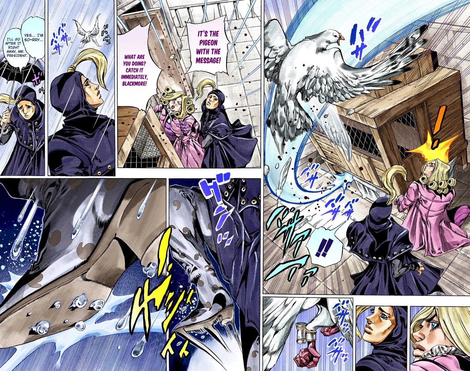 JoJo's Bizarre Adventure Part 7 - Steel Ball Run (Official Colored) Chapter 36 page 47 - Chapter 36: The Green Tombstone Part 1