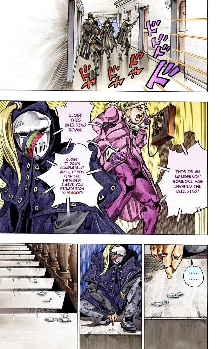 JoJo's Bizarre Adventure Part 7 - Steel Ball Run (Official Colored) Chapter 36 page 55 - Chapter 36: The Green Tombstone Part 1