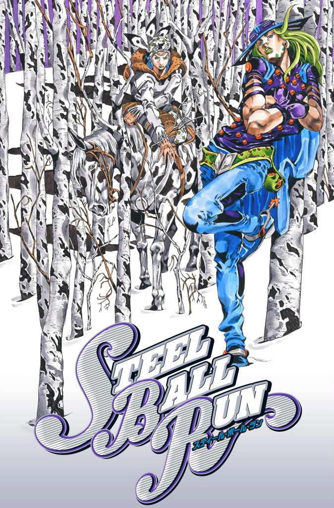 JoJo's Bizarre Adventure Part 7 - Steel Ball Run (Official Colored) Chapter 37 page 1 - Chapter 37: The Green Tombstone Part 2