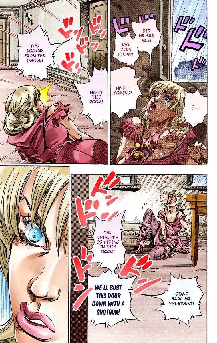 JoJo's Bizarre Adventure Part 7 - Steel Ball Run (Official Colored) Chapter 37 page 10 - Chapter 37: The Green Tombstone Part 2