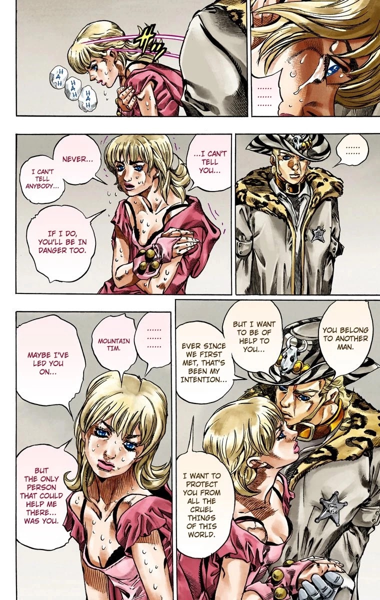 JoJo's Bizarre Adventure Part 7 - Steel Ball Run (Official Colored) Chapter 37 page 21 - Chapter 37: The Green Tombstone Part 2