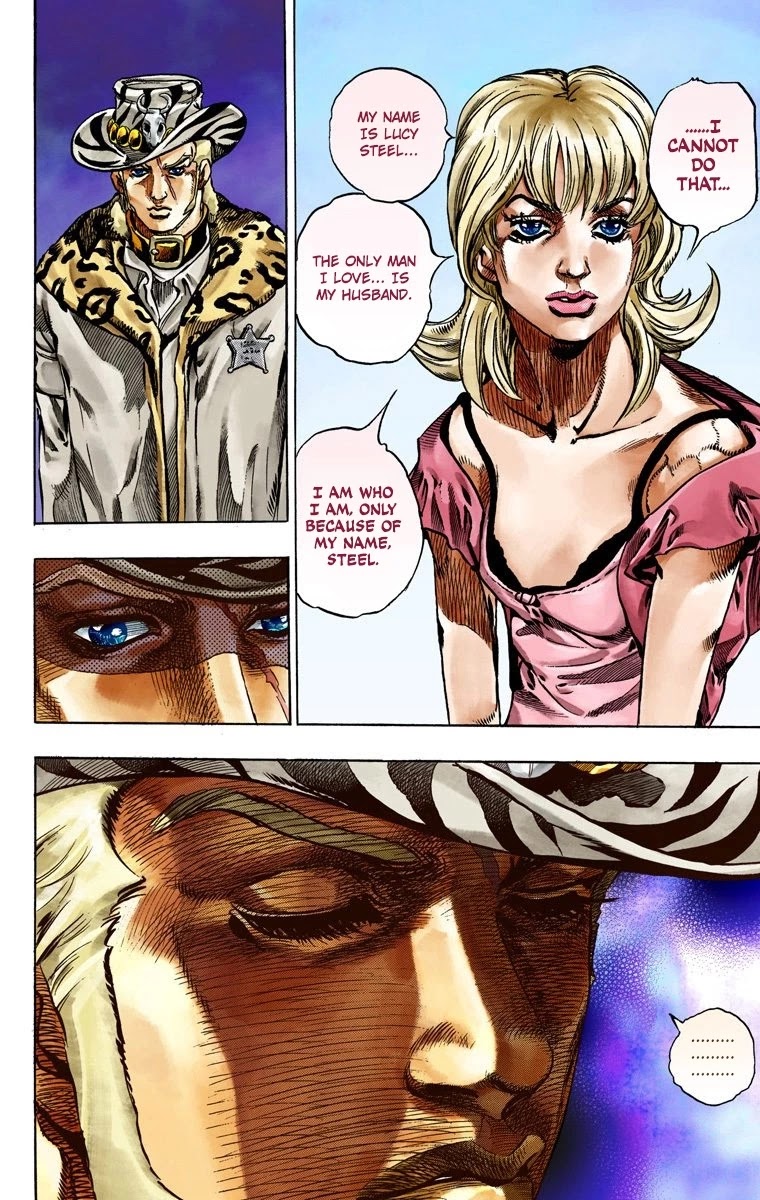 JoJo's Bizarre Adventure Part 7 - Steel Ball Run (Official Colored) Chapter 37 page 23 - Chapter 37: The Green Tombstone Part 2