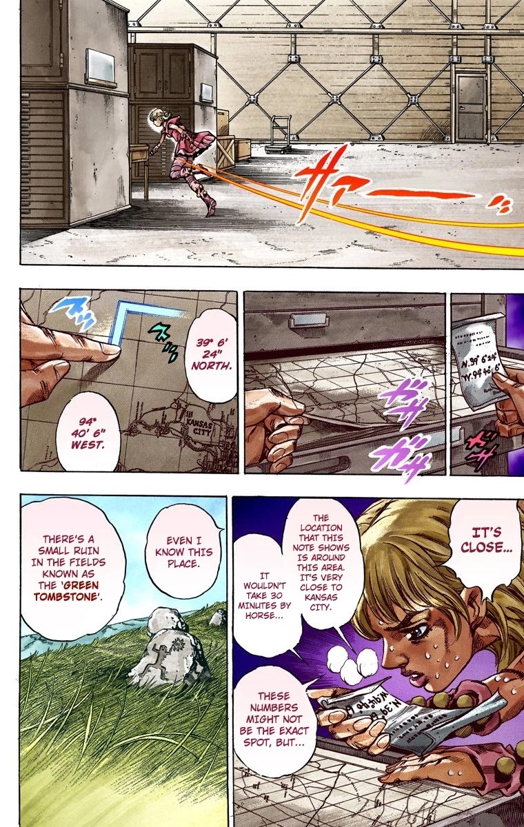 JoJo's Bizarre Adventure Part 7 - Steel Ball Run (Official Colored) Chapter 37 page 25 - Chapter 37: The Green Tombstone Part 2