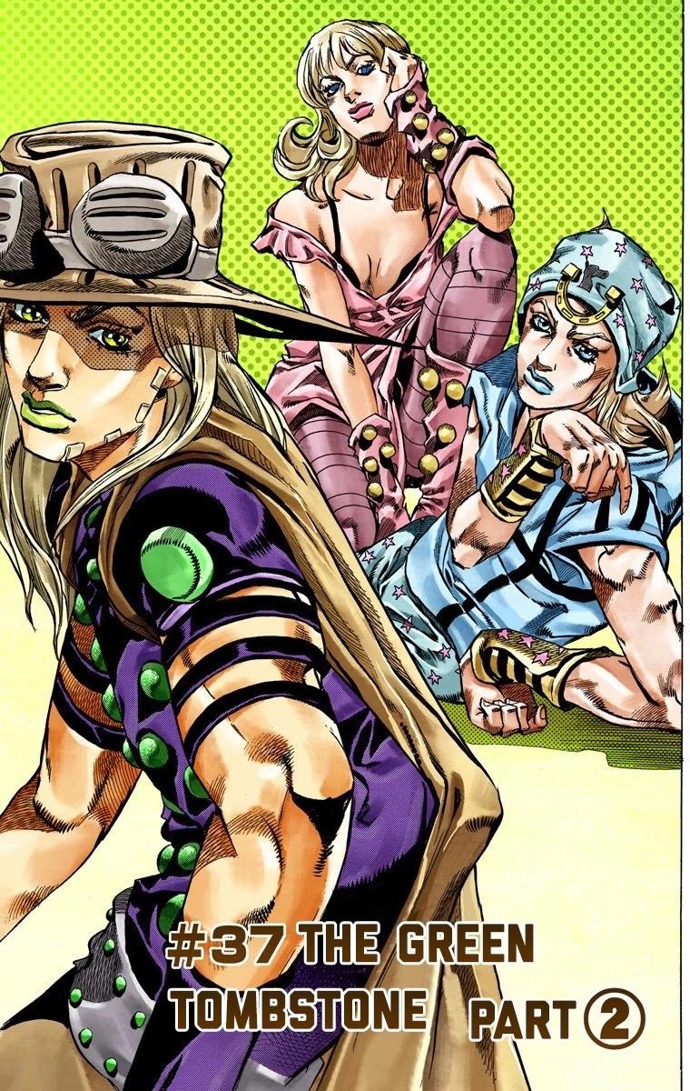 JoJo's Bizarre Adventure Part 7 - Steel Ball Run (Official Colored) Chapter 37 page 3 - Chapter 37: The Green Tombstone Part 2