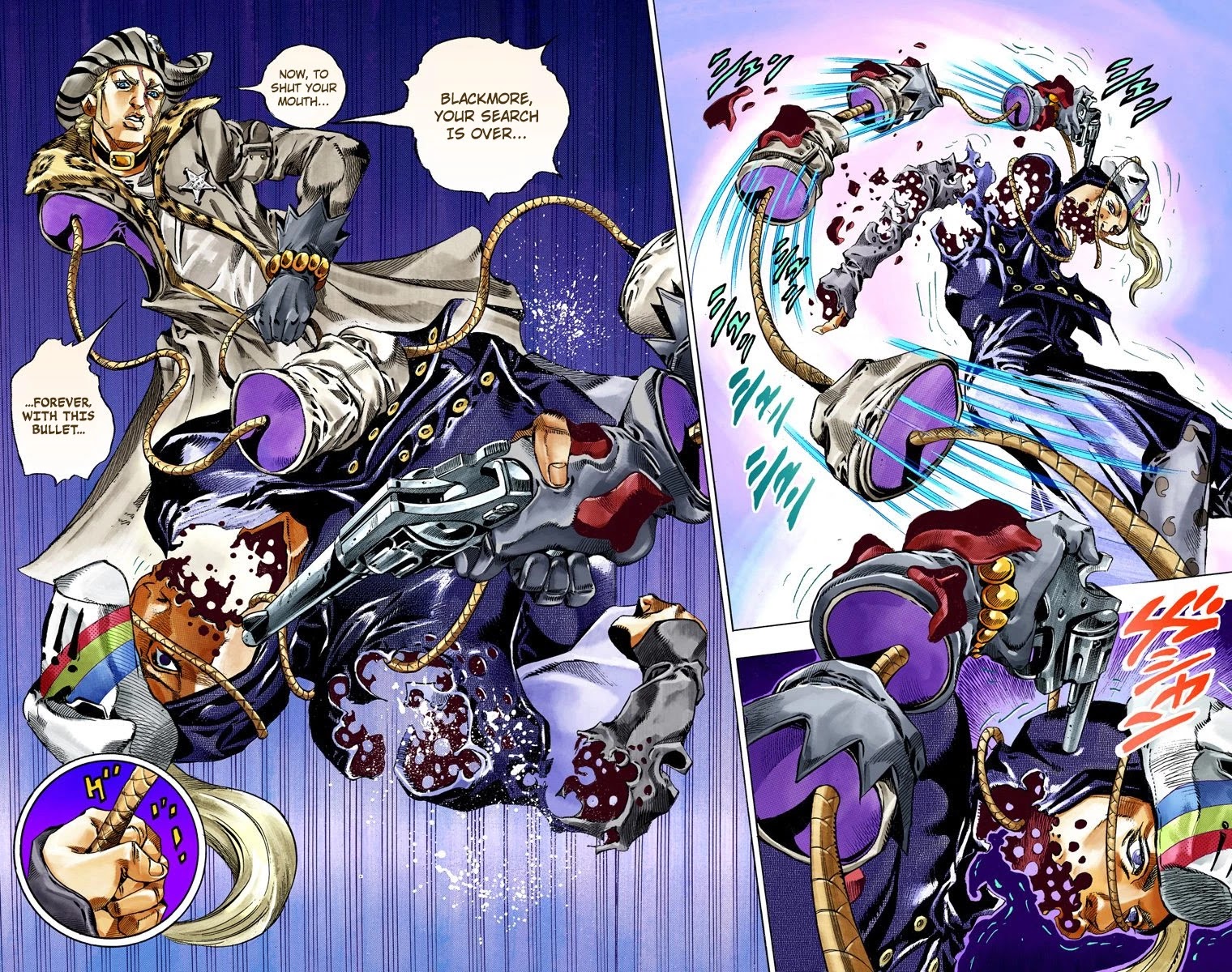 JoJo's Bizarre Adventure Part 7 - Steel Ball Run (Official Colored) Chapter 37 page 33 - Chapter 37: The Green Tombstone Part 2