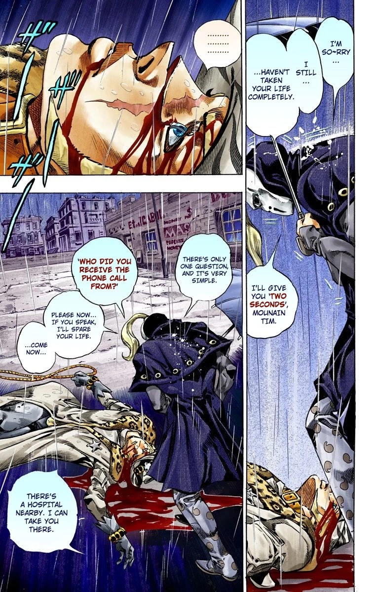 JoJo's Bizarre Adventure Part 7 - Steel Ball Run (Official Colored) Chapter 37 page 37 - Chapter 37: The Green Tombstone Part 2