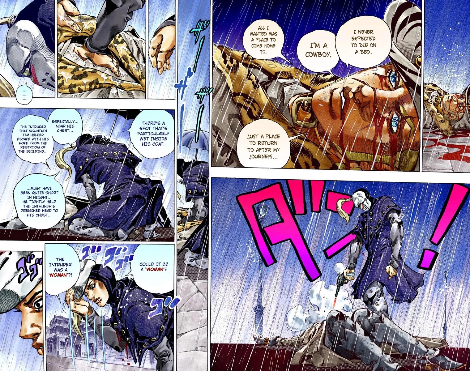 JoJo's Bizarre Adventure Part 7 - Steel Ball Run (Official Colored) Chapter 37 page 38 - Chapter 37: The Green Tombstone Part 2
