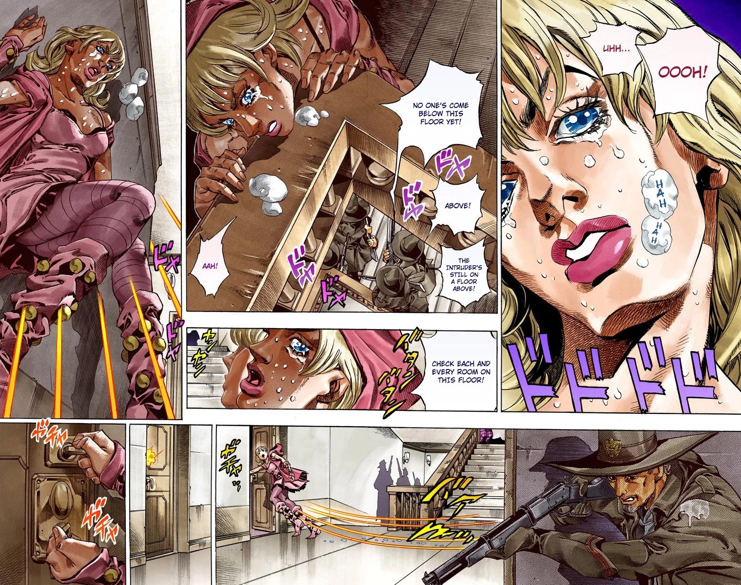 JoJo's Bizarre Adventure Part 7 - Steel Ball Run (Official Colored) Chapter 37 page 4 - Chapter 37: The Green Tombstone Part 2