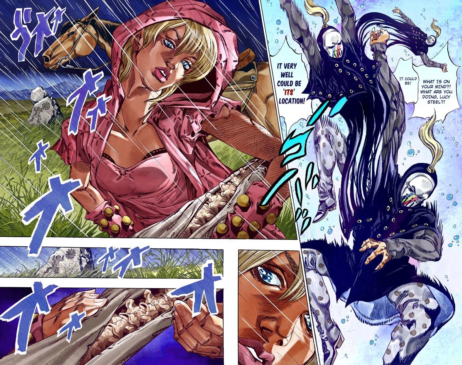 JoJo's Bizarre Adventure Part 7 - Steel Ball Run (Official Colored) Chapter 37 page 41 - Chapter 37: The Green Tombstone Part 2