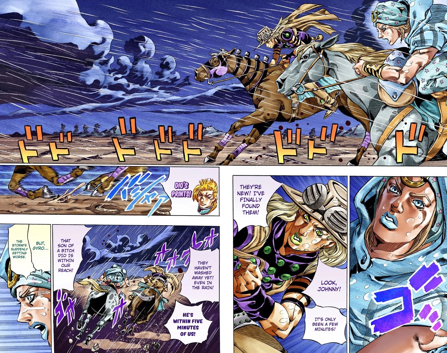 JoJo's Bizarre Adventure Part 7 - Steel Ball Run (Official Colored) Chapter 37 page 42 - Chapter 37: The Green Tombstone Part 2