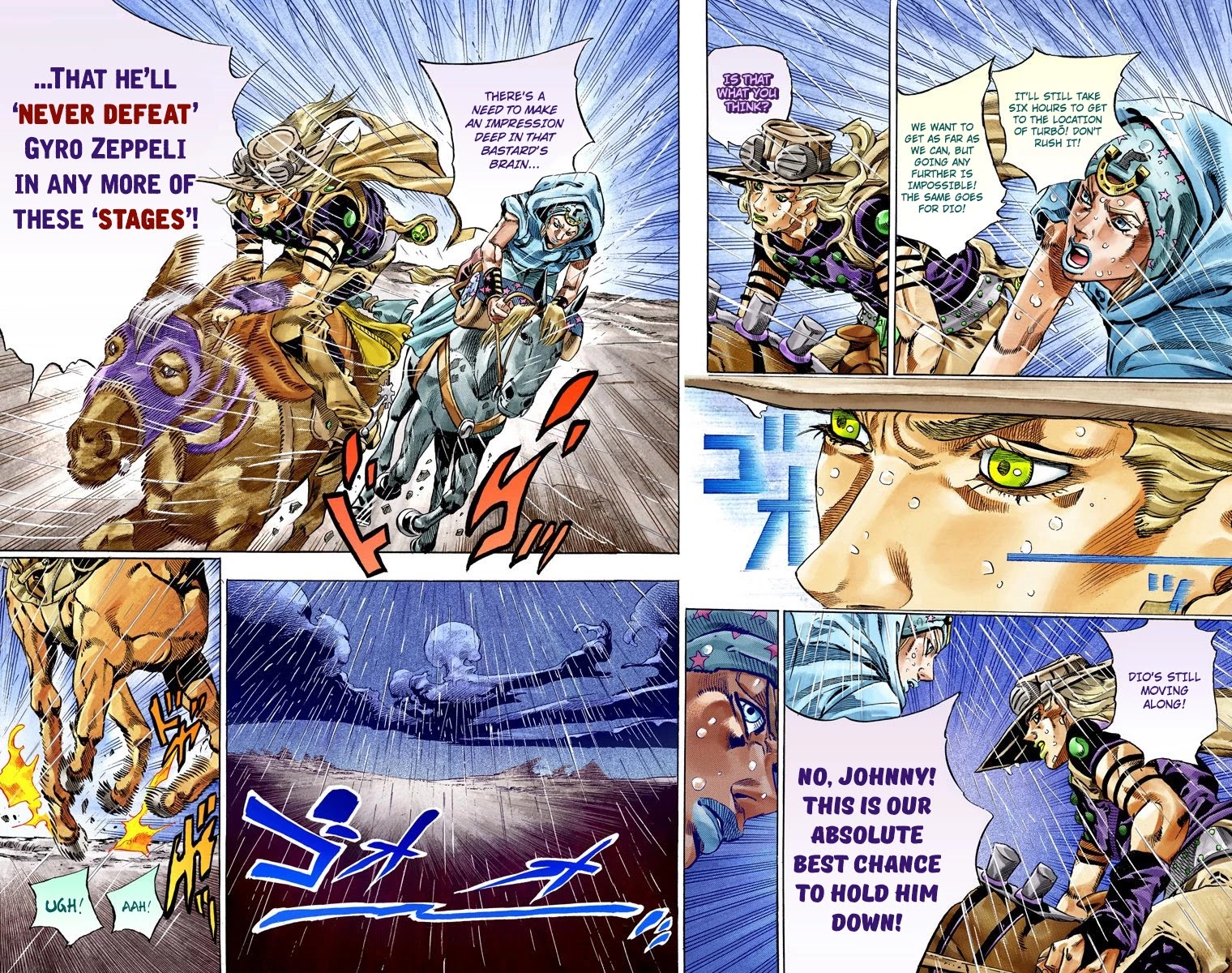 JoJo's Bizarre Adventure Part 7 - Steel Ball Run (Official Colored) Chapter 37 page 43 - Chapter 37: The Green Tombstone Part 2