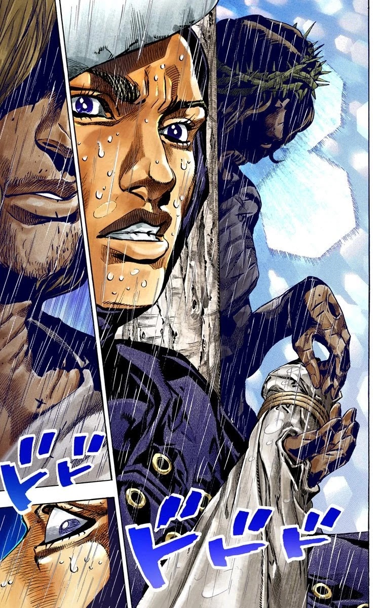 JoJo's Bizarre Adventure Part 7 - Steel Ball Run (Official Colored) Chapter 38 page 10 - Chapter 38: Catch the Rainbow (On That Stormy Night) Part 1